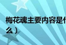 梅花魂主要内容是什么（梅花魂主要内容是什么）