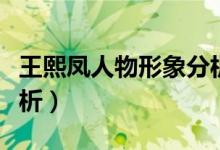 王熙凤人物形象分析讲解（王熙凤人物形象分析）