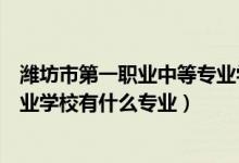 潍坊市第一职业中等专业学校网址（潍坊市第一职业中等专业学校有什么专业）