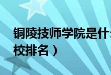 铜陵技师学院是什么学校（2022铜陵十大技校排名）