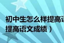 初中生怎么样提高语文阅读理解（初中生怎样提高语文成绩）