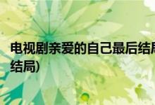 电视剧亲爱的自己最后结局是什么(电视剧亲爱的自己最后的结局)