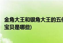 金角大王和银角大王的五件宝贝(金角大王和银角大王的五件宝贝是哪些)