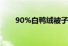 90%白鸭绒被子（什么是90白鸭绒）