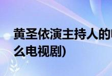 黄圣依演主持人的电视剧(黄圣依演主持人什么电视剧)