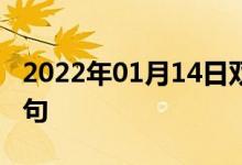 2022年01月14日双语整理：德克萨斯双语例句