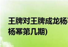 王牌对王牌成龙杨幂哪一期(王牌对王牌成龙杨幂第几期)