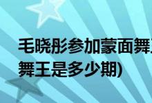 毛晓彤参加蒙面舞王第几期(毛晓彤参加蒙面舞王是多少期)