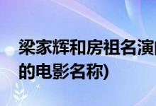 梁家辉和房祖名演的电影(梁家辉和房祖名演的电影名称)