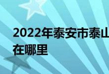 2022年泰安市泰山爱民早期教育中心的地址在哪里