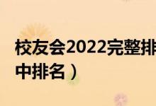 校友会2022完整排名山西（2022山西顶尖高中排名）