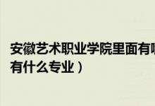 安徽艺术职业学院里面有哪些专业（2022安徽艺术职业学院有什么专业）