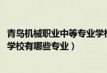 青岛机械职业中等专业学校（2022青岛市机械职业中等专业学校有哪些专业）