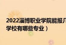 2022淄博职业学院能报几个专业（2022山东省淄博市工业学校有哪些专业）