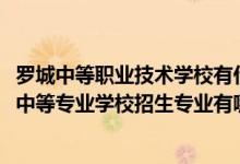 罗城中等职业技术学校有什么专业（2022罗城仫佬族自治县中等专业学校招生专业有哪些）