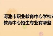 河池市职业教育中心学校对口大学（2022河池市宜州区职业教育中心招生专业有哪些）