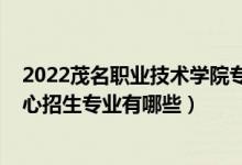 2022茂名职业技术学院专业代码（2022南漳县职业教育中心招生专业有哪些）