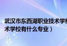 武汉市东西湖职业技术学校招生（2022武汉市东西湖职业技术学校有什么专业）