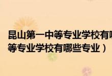 昆山第一中等专业学校有哪些专业（2022江苏省昆山第二中等专业学校有哪些专业）