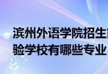 滨州外语学院招生简章（2022滨州外国语实验学校有哪些专业）