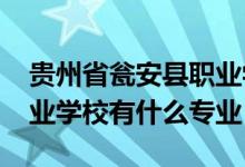 贵州省瓮安县职业学校（2022瓮安县中等职业学校有什么专业）