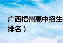 广西梧州高中招生标准（2022年梧州市高中排名）