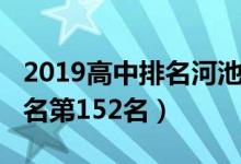 2019高中排名河池（2022年河池高中全国排名第152名）