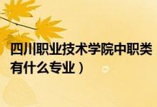 四川职业技术学院中职类（2022四川省筠连县职业技术学校有什么专业）