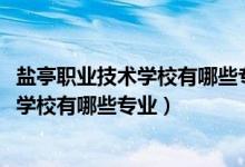 盐亭职业技术学校有哪些专业（2022四川省盐亭县职业技术学校有哪些专业）