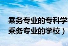 乘务专业的专科学校成都（2022成都有空中乘务专业的学校）