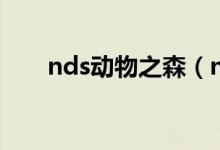 nds动物之森（nds动物之森好玩吗）