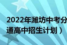 2022年潍坊中考分数线（2022年潍坊中考普通高中招生计划）