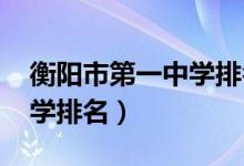 衡阳市第一中学排名（2022年衡阳市所有中学排名）