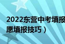 2022东营中考填报志愿（2022东营市中考志愿填报技巧）