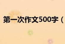 第一次作文500字（第一次作文500字范文）