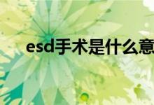 esd手术是什么意思（esd手术的解释）