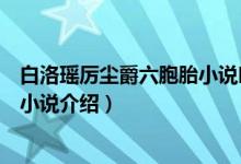 白洛瑶厉尘爵六胞胎小说叫什么名字（白洛瑶厉尘爵六胞胎小说介绍）