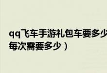 qq飞车手游礼包车要多少礼包券（QQ飞车手游礼包券抽奖每次需要多少）