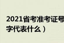 2021省考准考证号（2021年高考准考证号数字代表什么）