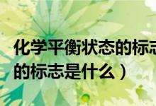 化学平衡状态的标志思维导图（化学平衡状态的标志是什么）