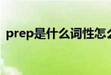 prep是什么词性怎么用（prep是什么词性）