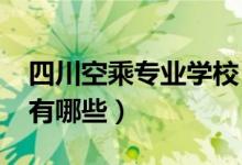 四川空乘专业学校（2022年四川省空乘学校有哪些）