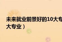 未来就业前景好的10大专业（2022未来就业前景最好的十大专业）