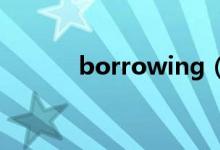 borrowing（borrow的用法）