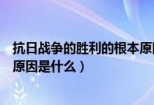 抗日战争的胜利的根本原因是什么（抗日战争胜利的最主要原因是什么）