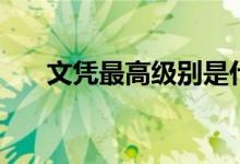 文凭最高级别是什么（哪个含金量高）