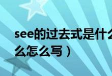 see的过去式是什么英语（see的过去式是什么怎么写）