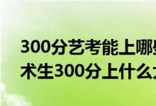 300分艺考能上哪些大学（2022高考音乐艺术生300分上什么大学）