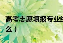 高考志愿填报专业组那栏填什么（需要注意什么）