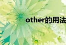 other的用法（other的用法）